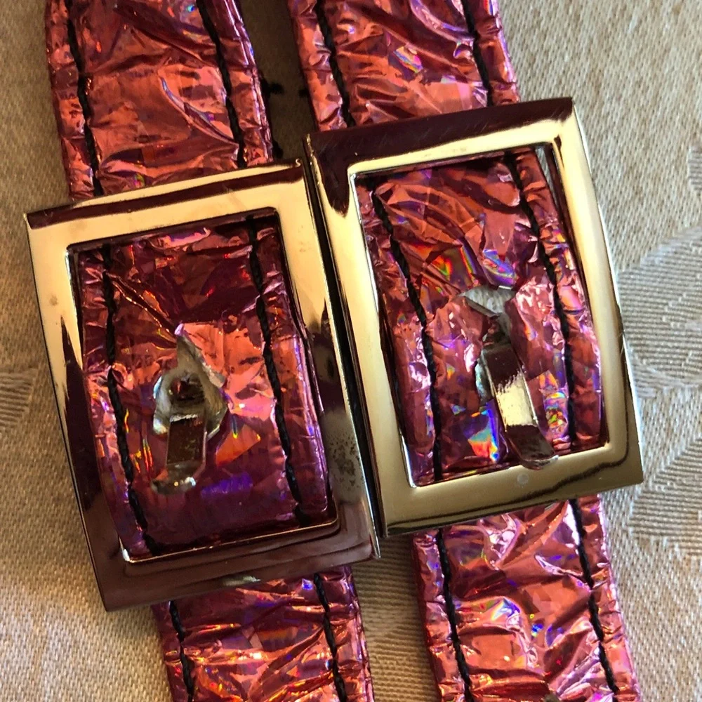 CURRENT MOOD Dolls Kill Partygirl pink holographic mini backpack - Picture 8 of 9